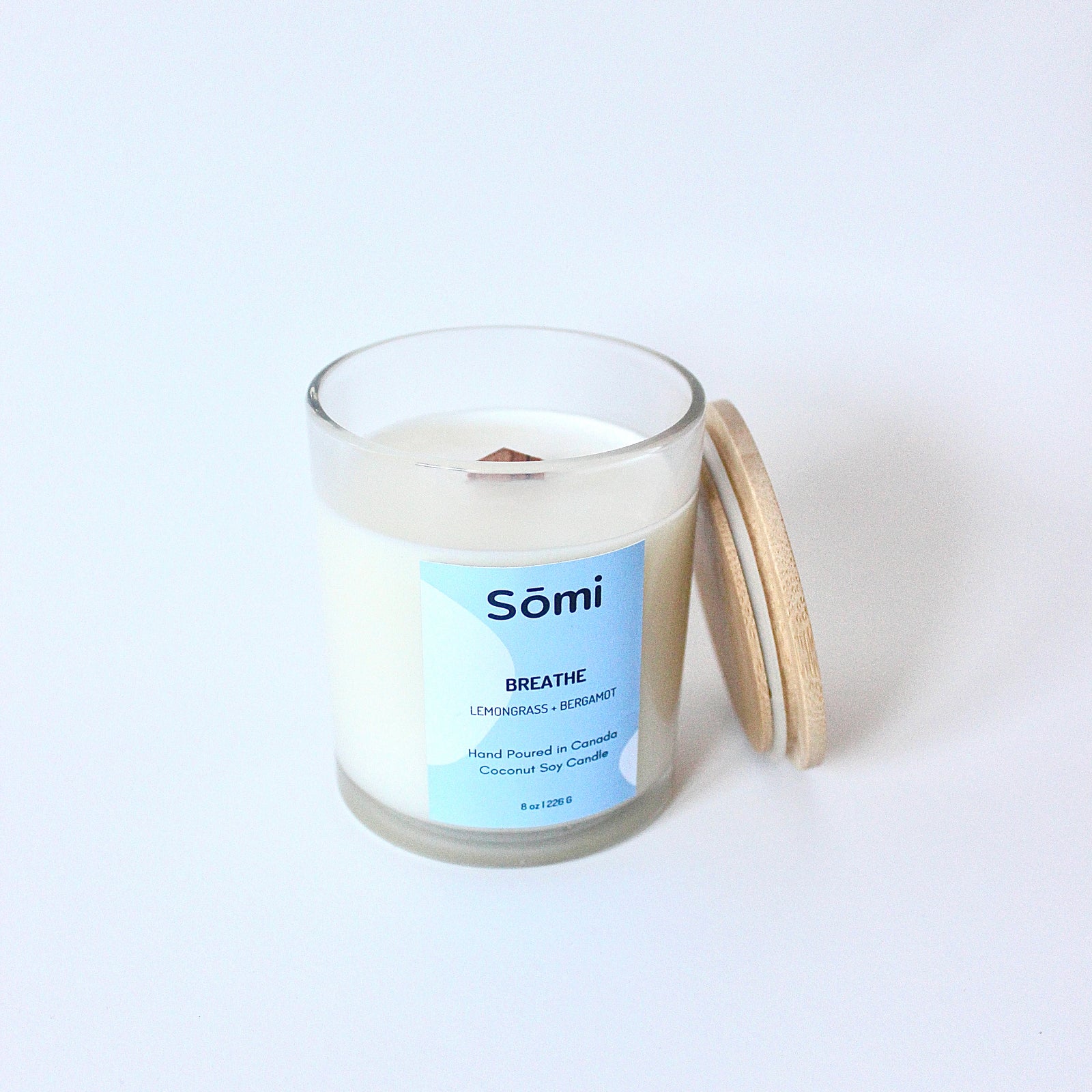 Breathe Candle- Lemongrass + Bergamot – somi